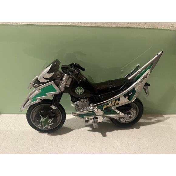 Power Rangers Ninja Storm Green Ranger Tsunami Cycle Motorcycle Bandai 2002 - Picture 3 of 4